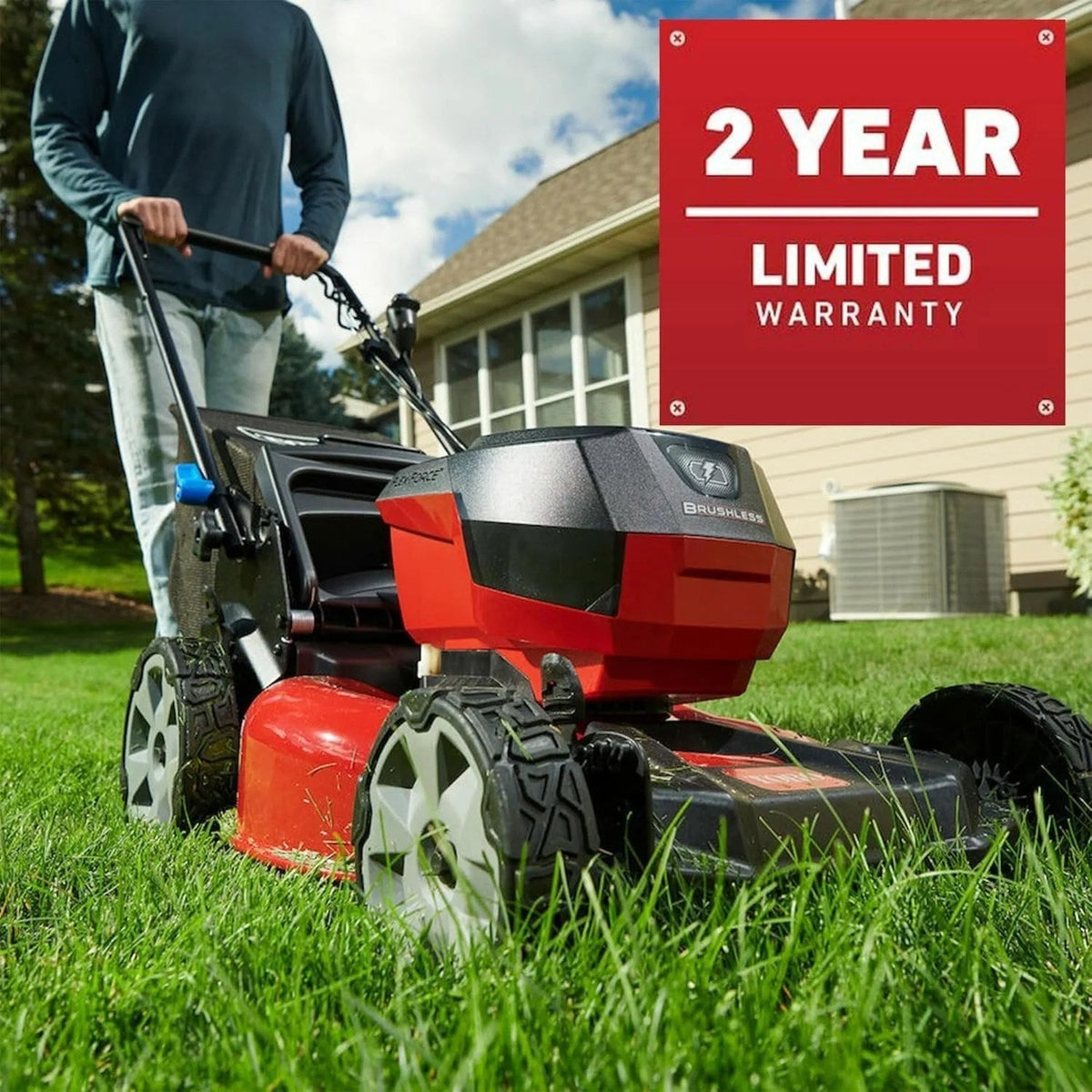 Toro 60V Recycler SmartStow 21-inch self-propelled mower with RWD, featuring a compact, foldable design for easy storage.