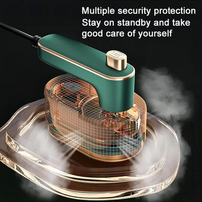 Belro Mini Travel Steam Iron for clothes, compact and portable for quick pressing during travel or outdoor use.