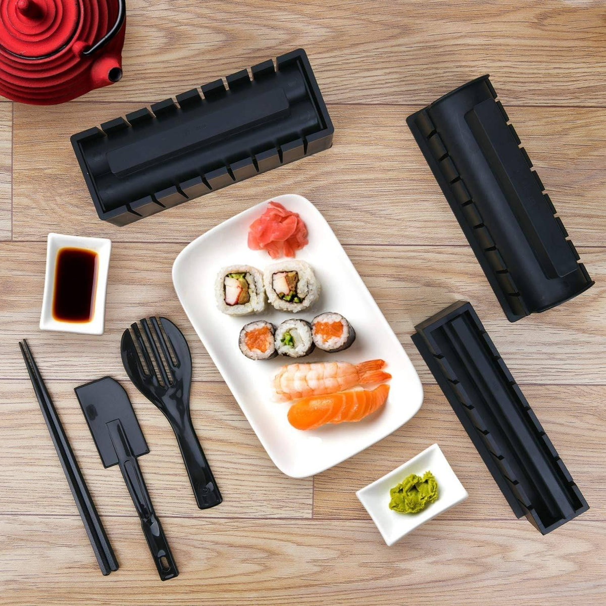 Belro sushi roller for making sushi rolls at home, featuring a compact design and easy-to-use rolling surface.