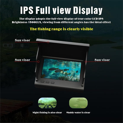 Belro portable fish finder with underwater fishing camera and 4.3-inch LCD monitor, ideal for underwater viewing and fishing.