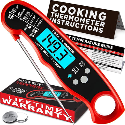Belro instant read meat thermometer with digital display, used for quick and accurate temperature readings in cooking.