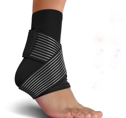 Belro ankle support brace showing adjustable straps and breathable material for ankle stability and compression.