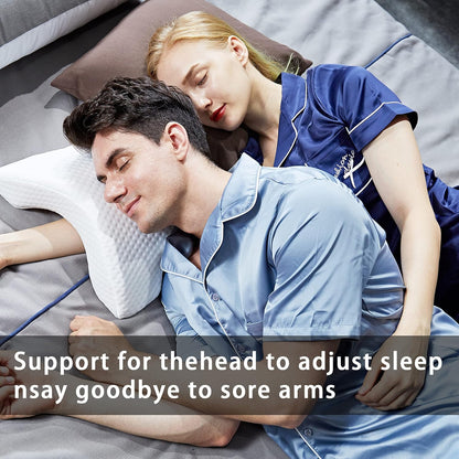 Belro arm pillow for health and beauty, ergonomic support for sleeping or relaxing, soft fabric with a supportive shape.