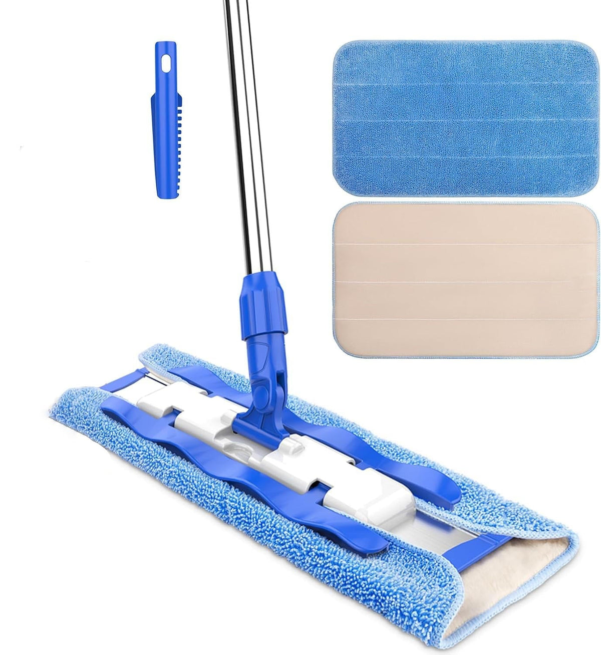 Belro floor cleaning mop with adjustable handle and microfiber head for efficient home and garden cleaning tasks.