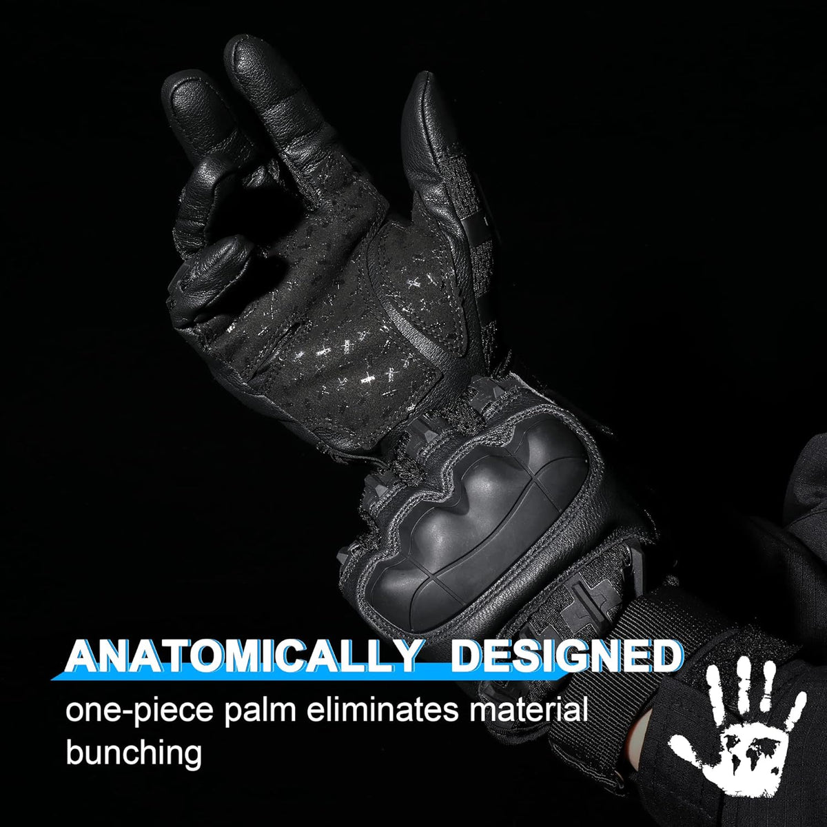 Belro touch screen tactical gloves showing reinforced palms and adjustable wrist straps for outdoor activities and enhanced grip.