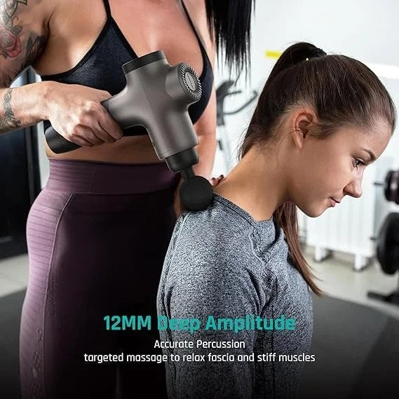 Casavibeo Mebak 3 massage gun for athletes, deep tissue percussion massager for muscle relief and pain in shoulders, back, legs