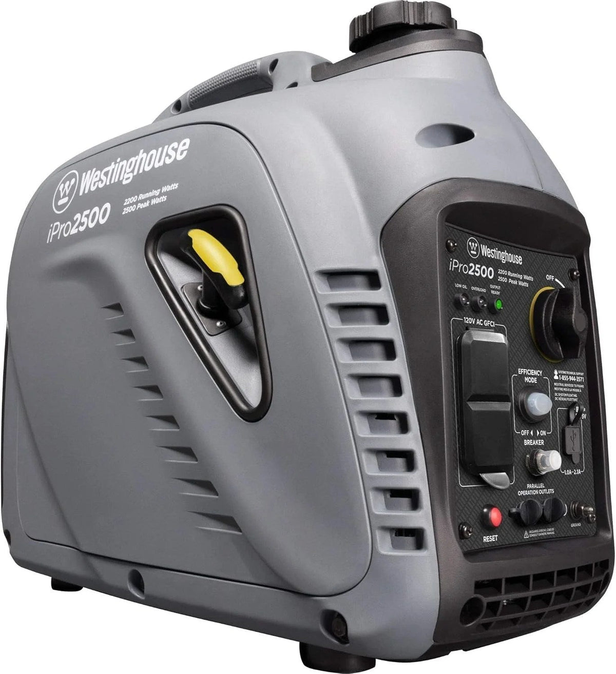 Casavibeo Westinghouse iPro2500 portable inverter generator with compact design and digital control panel.