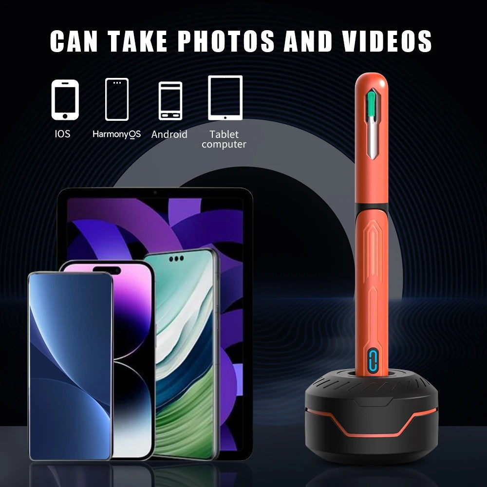 Belro ear cleaner with built-in camera showing a close-up view of ear canal and cleaning tip for safe, detailed ear inspection.