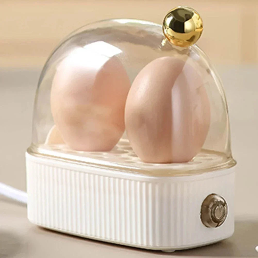Belro egg cooker on kitchen countertop, compact appliance for boiling eggs quickly and easily in home kitchen