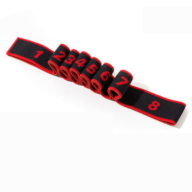 Mivoza Deutschland adjustable resistance band with 8 segments for yoga and strength training exercises at home