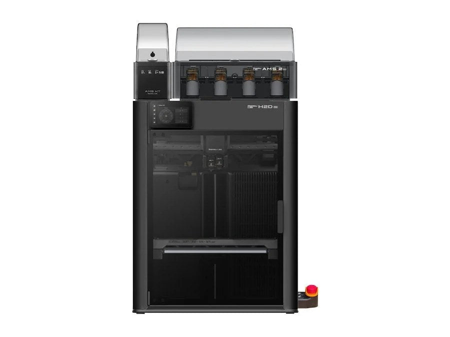 Casavibeo Bambu Lab H2D 3D printer with sleek design and filament spool, ready for high-quality 3D printing projects.