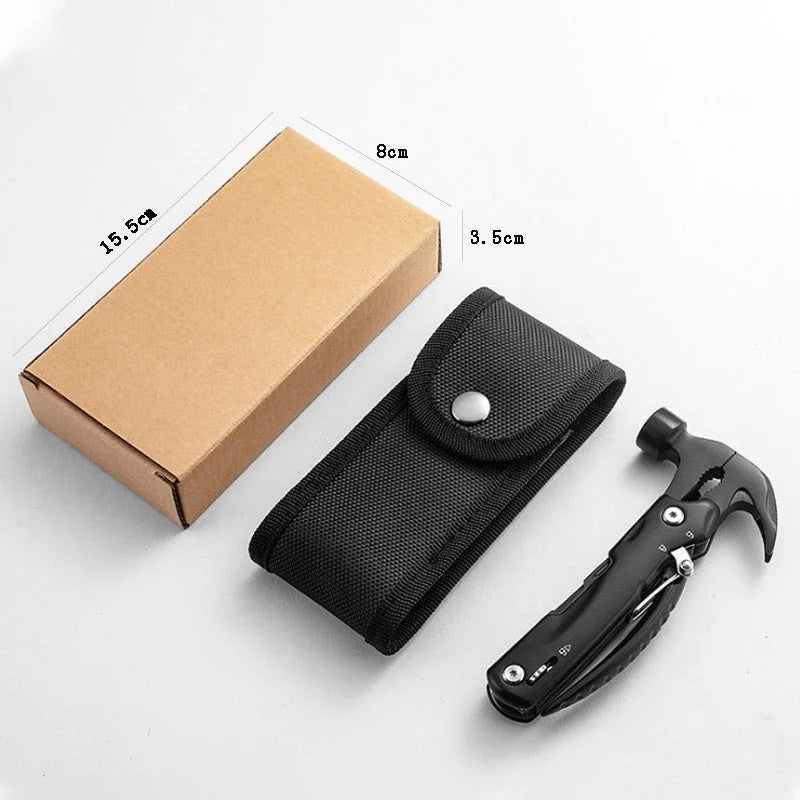 Casavibeo car emergency rescue tools hammer with rubber grip and sharp point for breaking glass in vehicle emergencies.