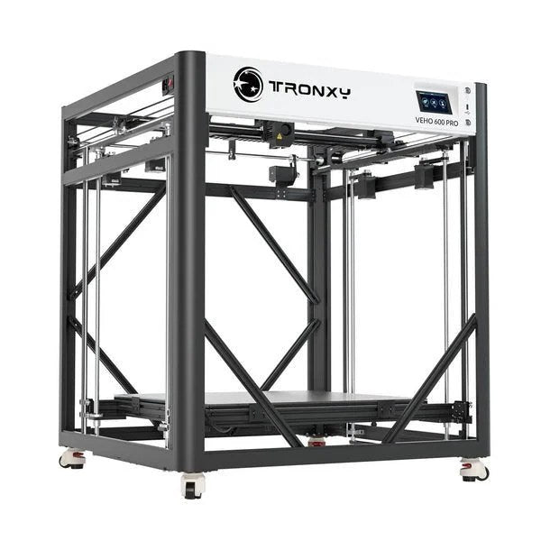 Casavibeo Tronxy Veho 600 Pro 3D printer with metal frame and touchscreen display, ready for 3D printing projects.