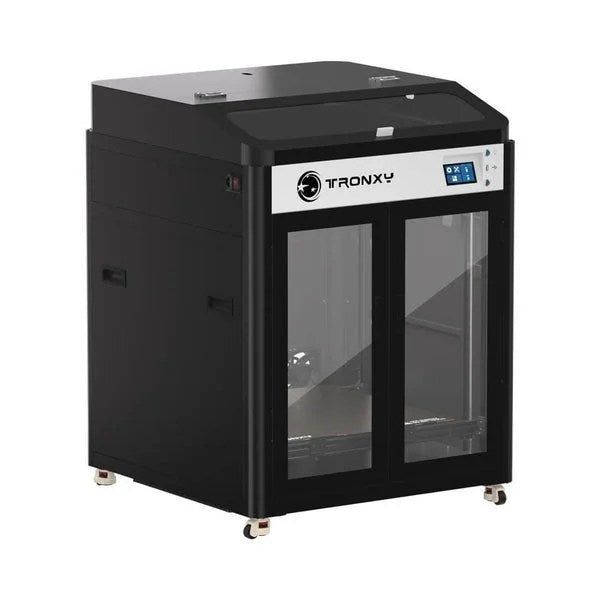 Casavibeo Tronxy Veho 600 Pro 3D printer with open-frame design and touchscreen control panel, ready for 3D printing projects.