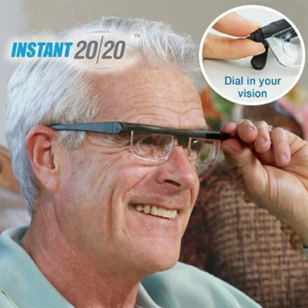 Belro adjustable focus glasses for near and far sight, designed for clear vision with versatile lens technology.
