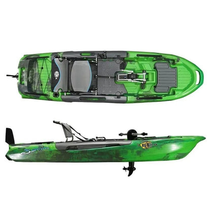 Casavibeo 3 Waters Big Fish 108 fishing kayak with sit-on-top design, sturdy build, and spacious cockpit for anglers.