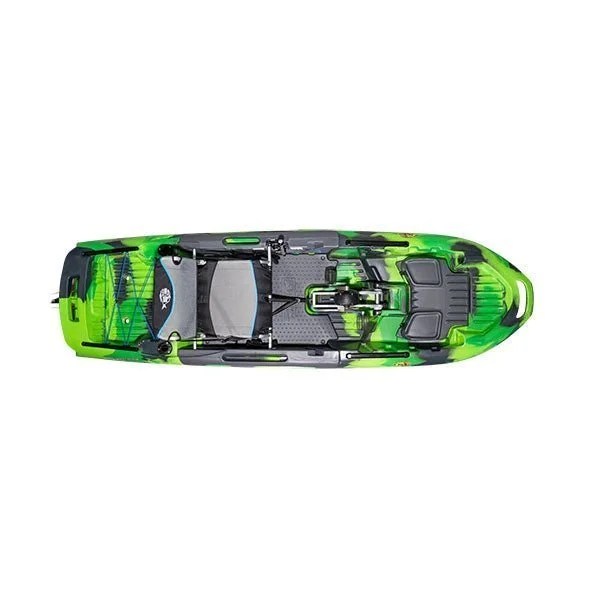 Casavibeo 3 Waters Big Fish 108 fishing kayak with adjustable seat and storage compartments, designed for anglers on the water.