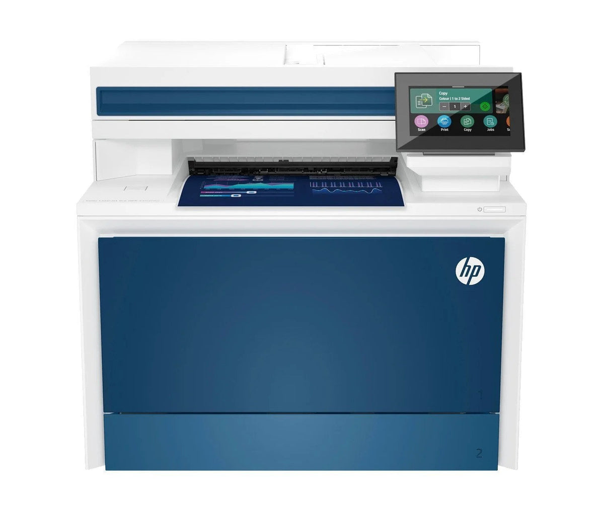 Casavibeo HP Color LaserJet Pro MFP 4301fdw printer with touchscreen display and paper trays, ready for office use