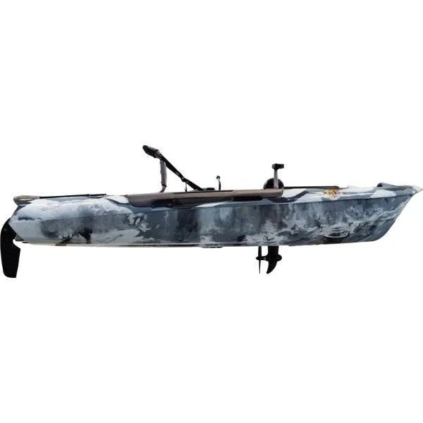 Casavibeo 3 Waters Big Fish 108 fishing kayak with adjustable seat and storage compartments for freshwater fishing.