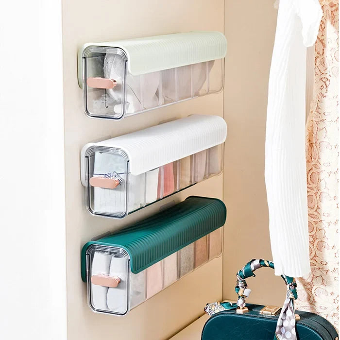 Belro wall-mounted underwear storage unit with multiple compartments for organized home and closet organization.