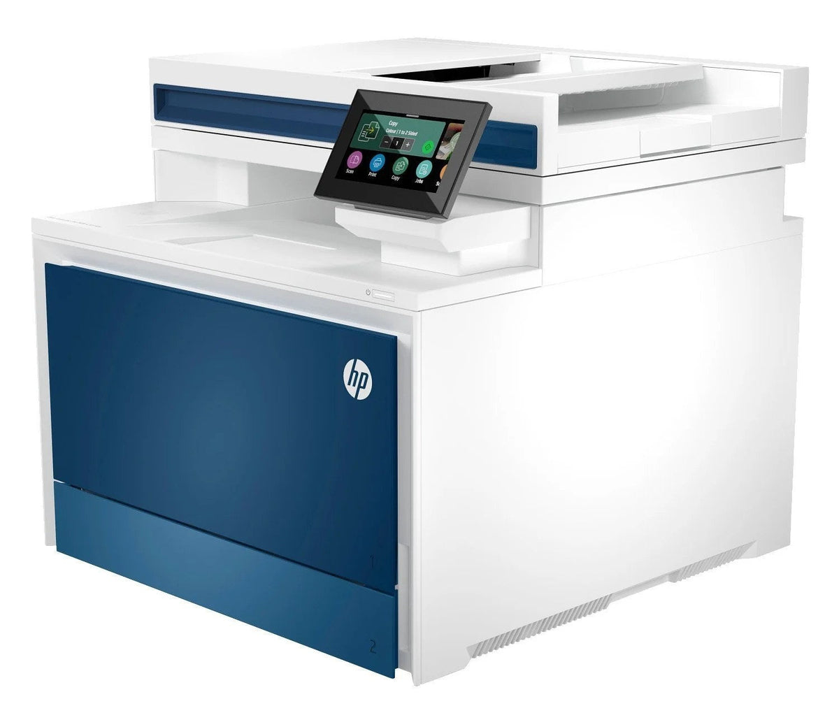 Casavibeo HP Color LaserJet Pro MFP 4301fdw printer with multi-function display and paper tray in a sleek office setting