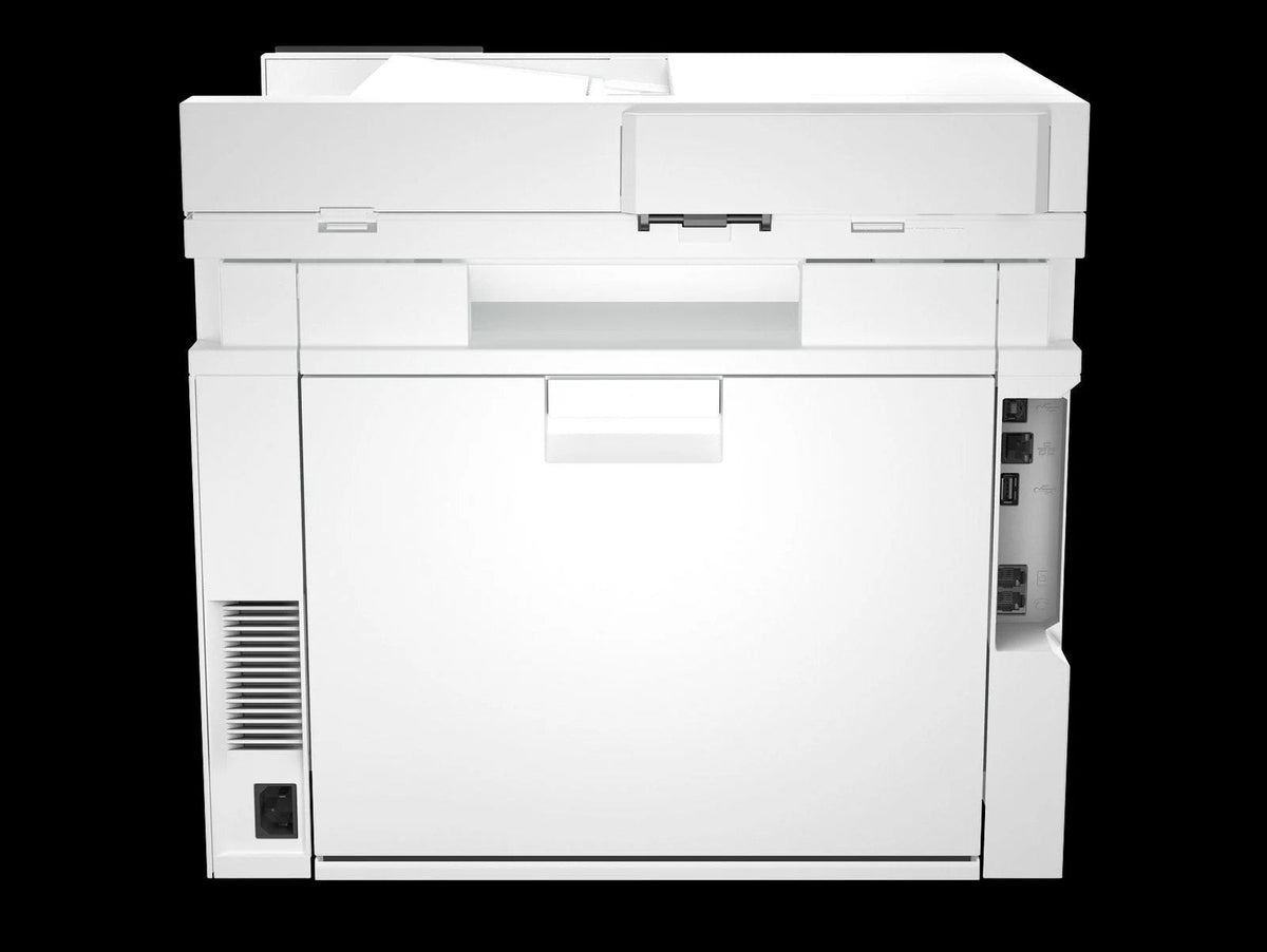 Casavibeo HP Color LaserJet Pro MFP 4301fdw printer showing front view with paper tray and control panel.