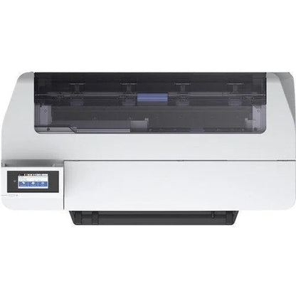 Casavibeo Epson SureColor T3170 wireless printer with sleek design, printed papers, and control panel visible on a clean desk.