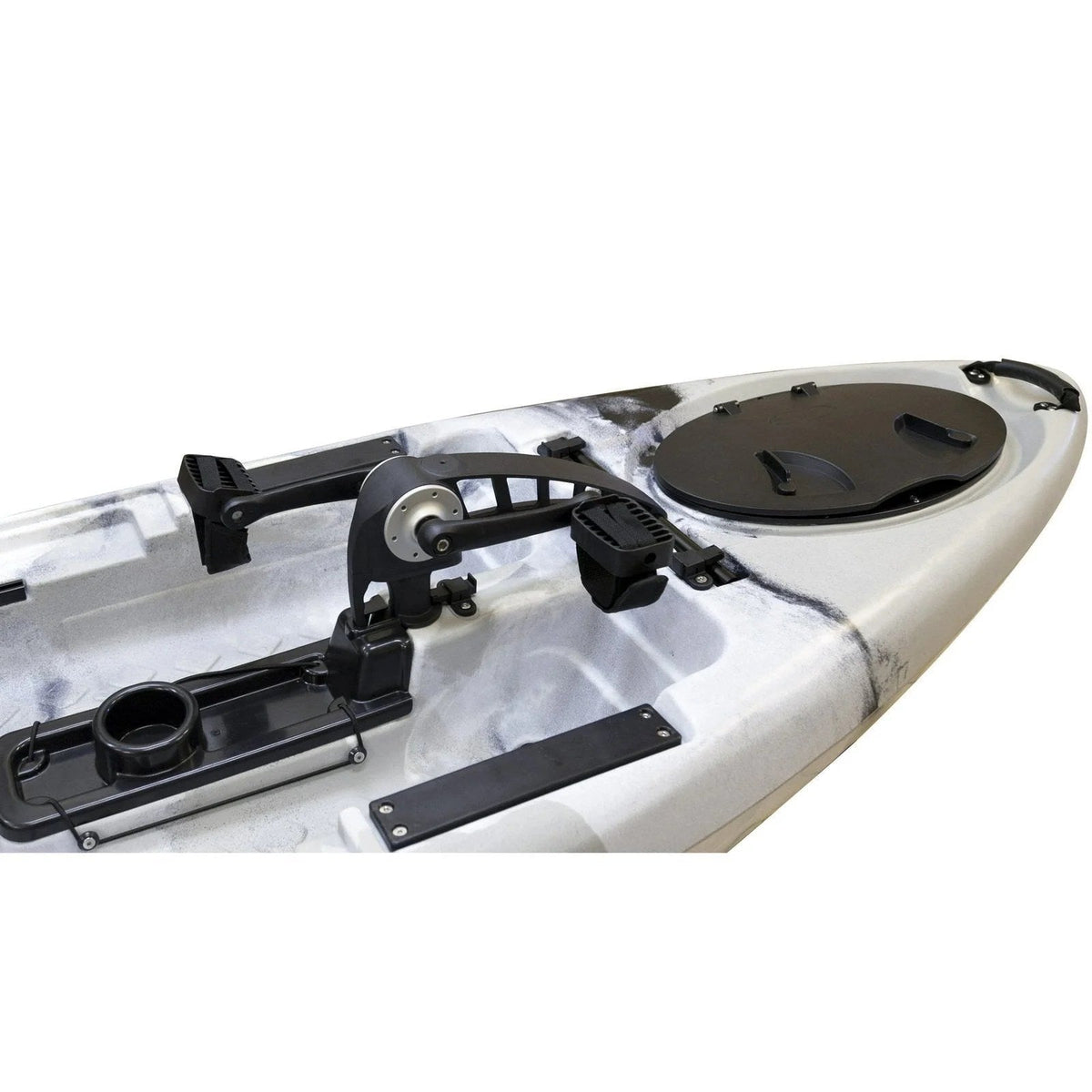 Casavibeo BKC PK11 fishing kayak with 10.6-foot single propeller pedal drive and sleek design, ideal for angling adventures.