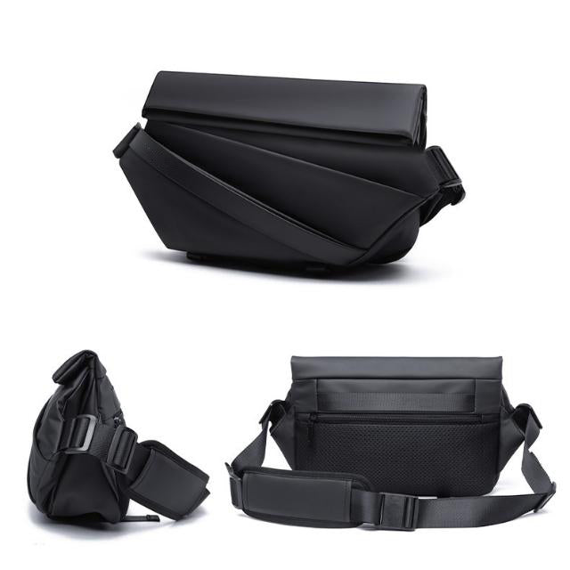 Belro men's sling bag for electronics and cameras, compact and stylish with multiple compartments for gadgets and accessories.