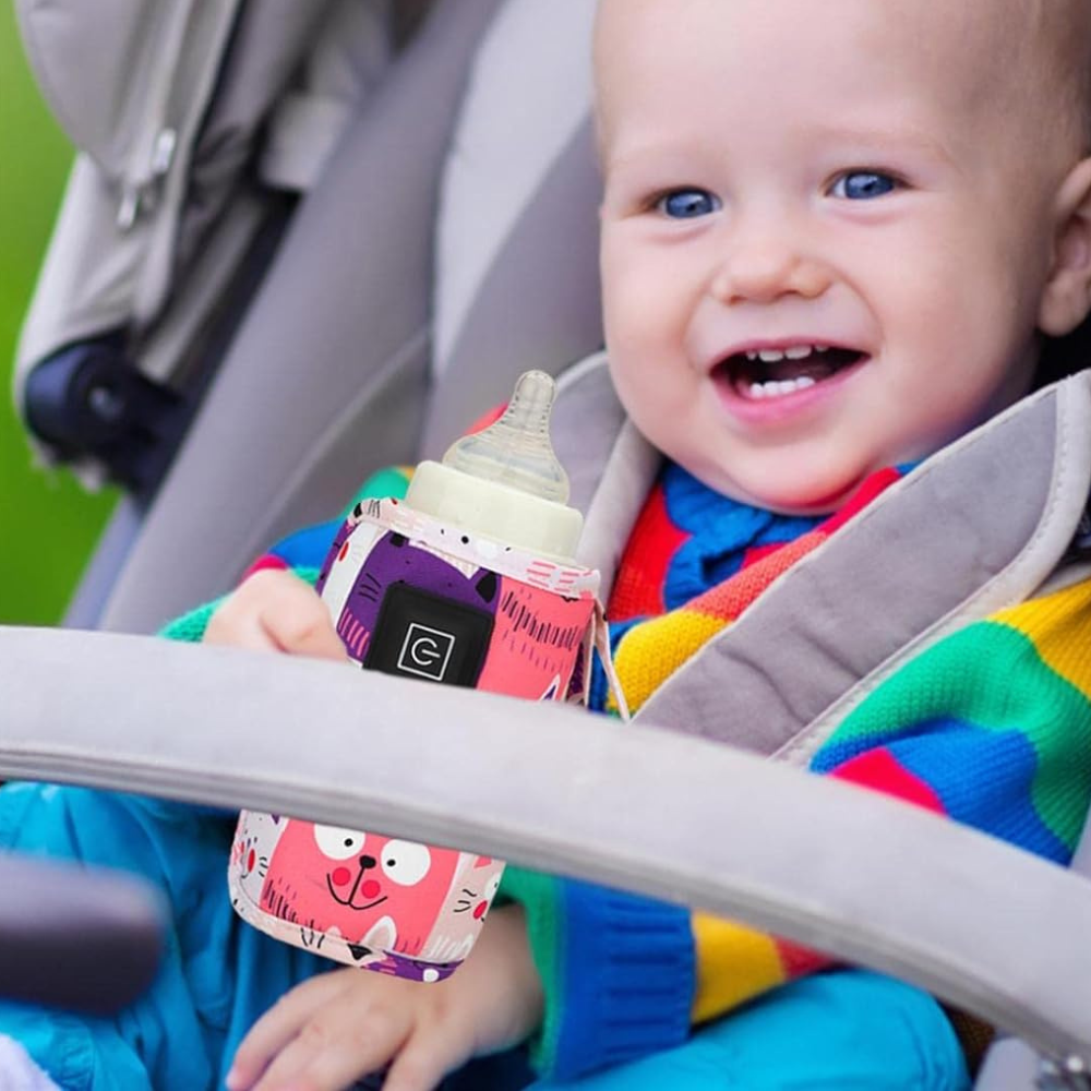 Belro portable USB baby bottle warmer for milk, compact and easy to use for feeding infants and toddlers.