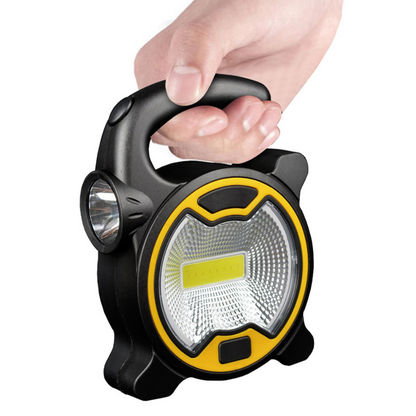 Belro portable rechargeable COB LED work bench light with adjustable brightness, ideal for electronics and workshop lighting.