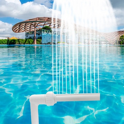 Belro swimming pool fountain spray with luminous light, outdoor garden feature, water jet and glow lighting for backyard pools.