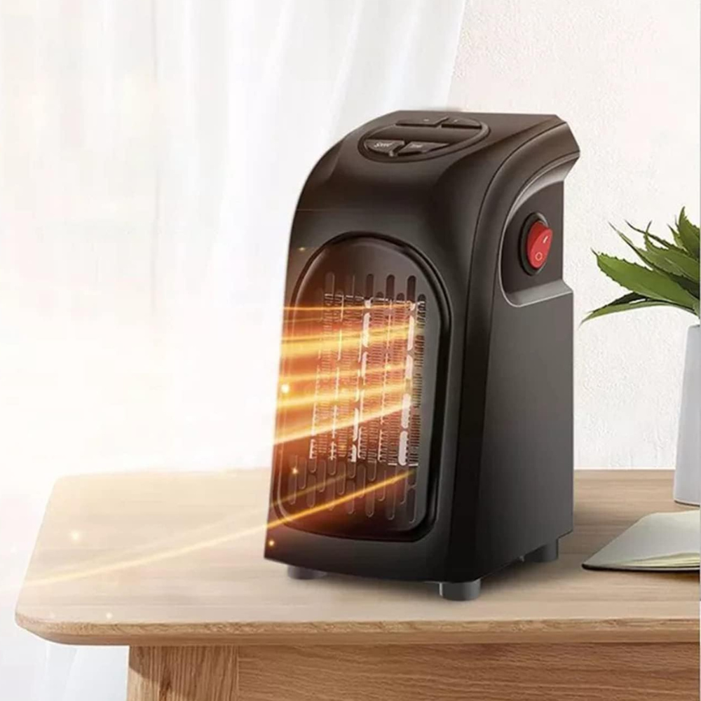 Belro portable plug-in electric fan heater with adjustable thermostat, compact home heating appliance for quick warmth.