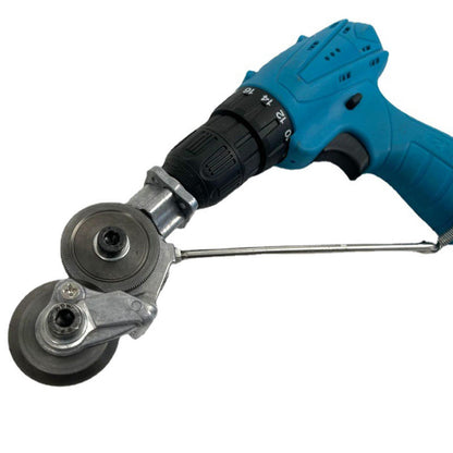 Belro electric drill plate cutter tool with ergonomic handle and cutting blade for precise material shaping in tools and hardware.
