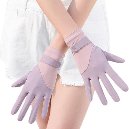 Belro women's breathable UV sun protection driving gloves with lightweight fabric and flexible design, shown in a close-up image.