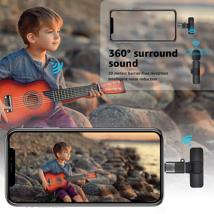 Belro lavalier microphone with clip, compact audio microphone for recording and speech applications.