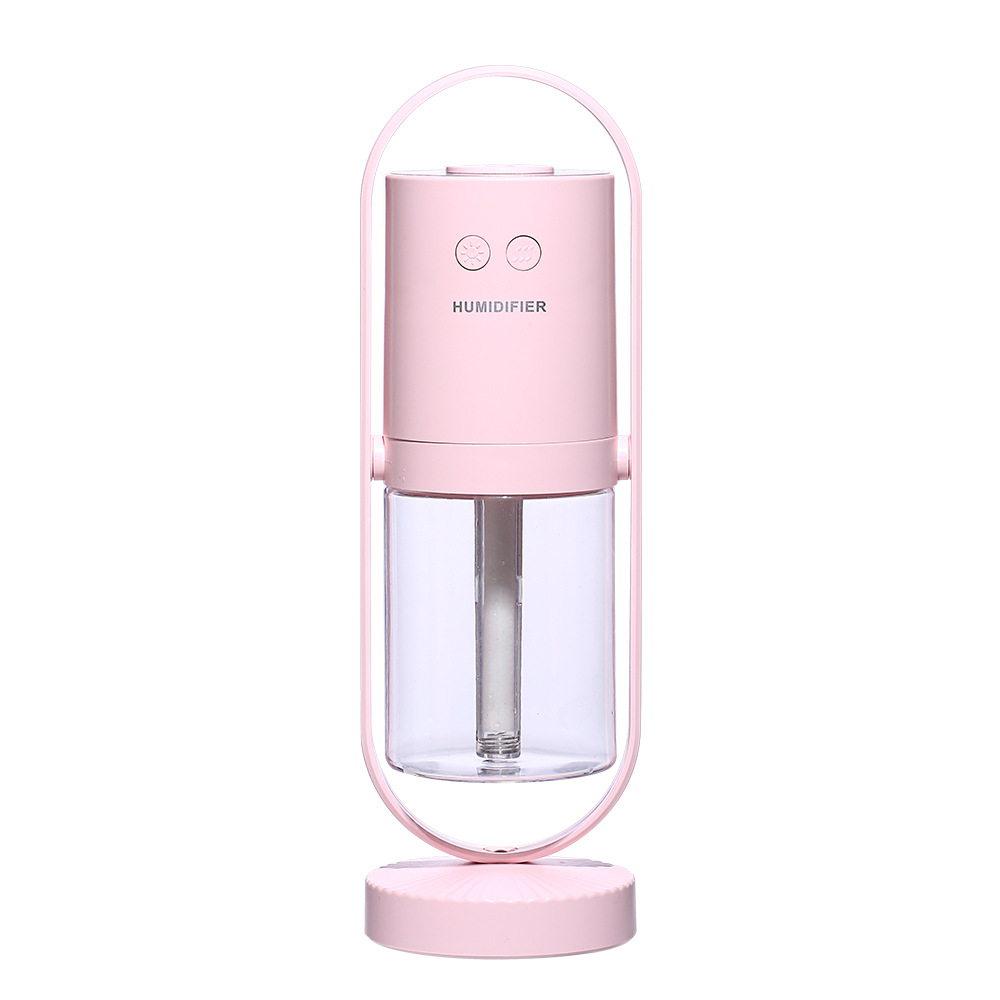 Belro Magic Shadow USB Air Humidifier emitting mist, compact health and beauty device for adding moisture and relaxing ambiance.