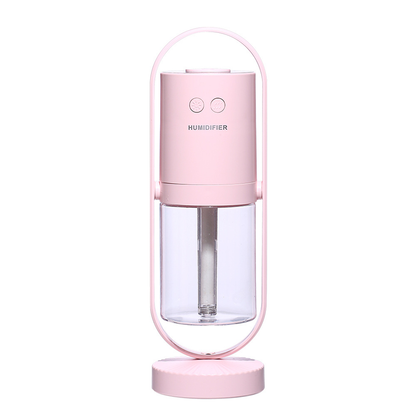 Belro Magic Shadow USB Air Humidifier emitting mist, compact health and beauty device for adding moisture and relaxing ambiance.