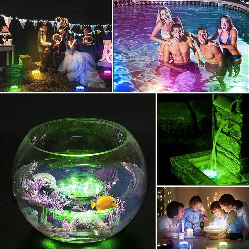 Bowlift waterproof LED light with remote control, magnetic suction, wireless installation, ideal for outdoor or aquatic lighting.