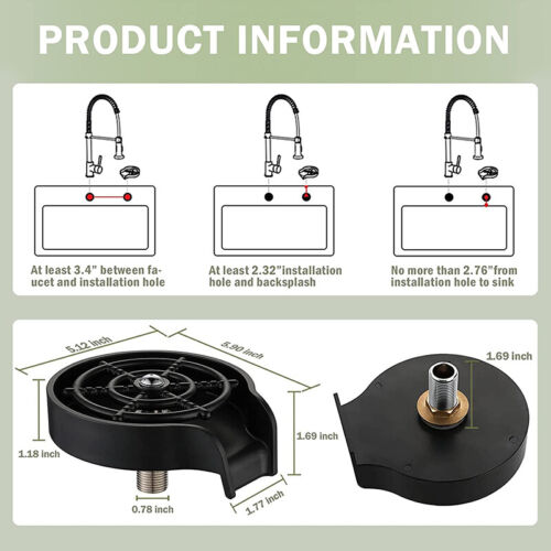 Belro high pressure kitchen sink cup rinser with durable hardware and easy-to-use design for efficient rinsing.