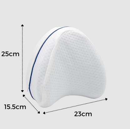 Belro orthopedic knee and leg pillow with memory foam, designed for support and comfort in health and back brace applications.