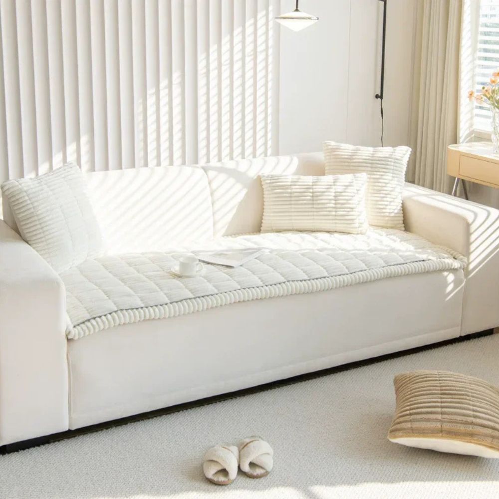 Belro Ultra Plush Sofa Bedding Couch Slipcover in soft, plush fabric, designed to protect and enhance home and garden decor.