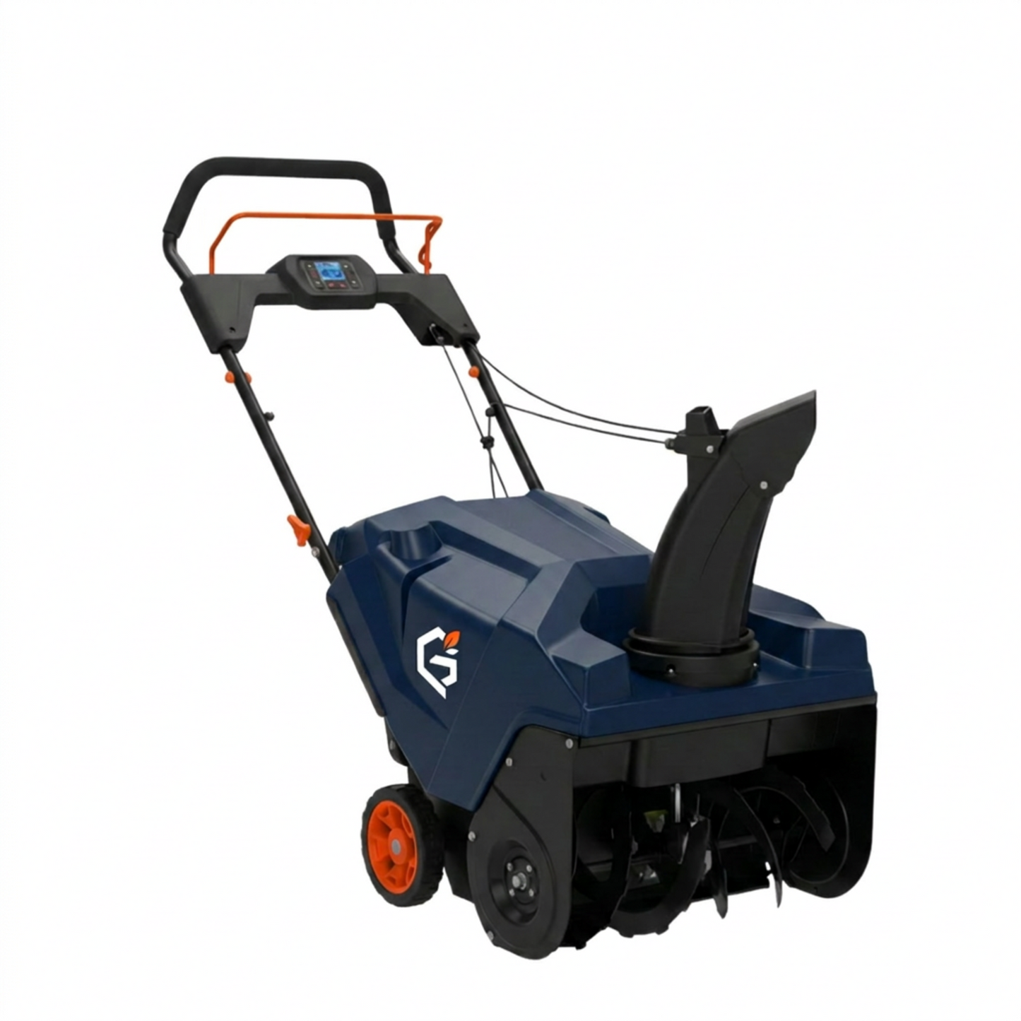GETDECO SnowMaster 20 single-stage auger snow blower with red exterior and compact design, ideal for clearing snow efficiently.