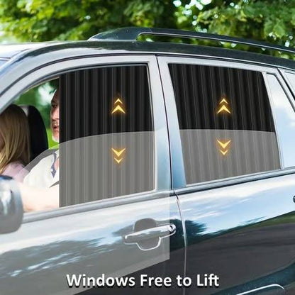 Belro car window shades accessory showing dark fabric sun protection for vehicle windows