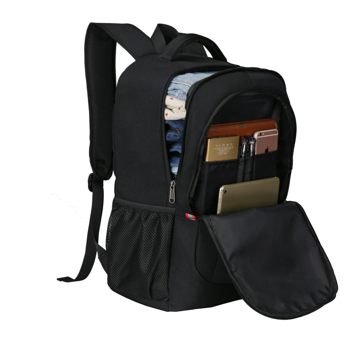 Belro anti-theft spacious travel backpack with multiple compartments, durable fabric, and secure zippers for safe luggage storage.
