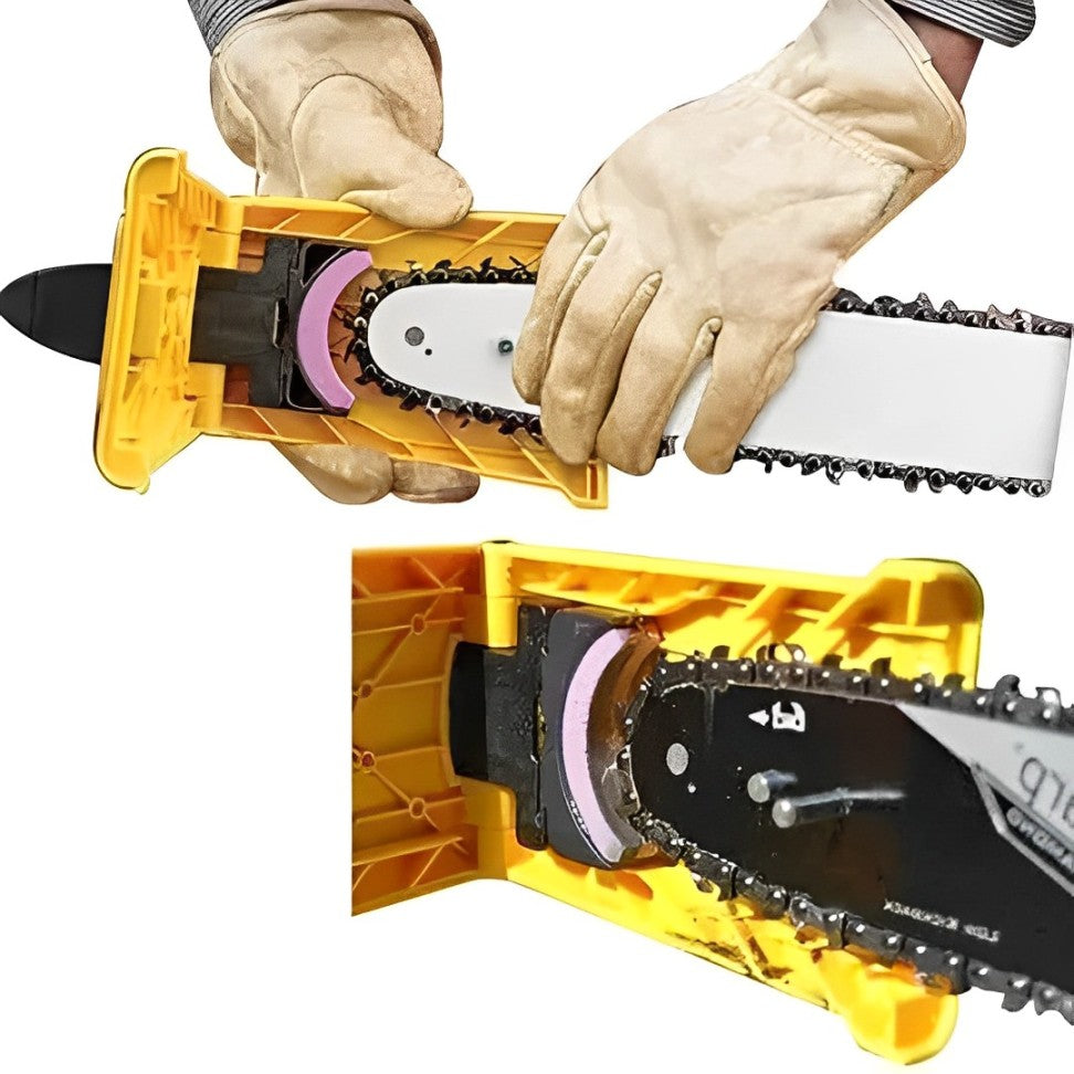 Belro Chainsaw Teeth Sharpener for men, featuring a durable tool with a textured grip for precise sharpening.