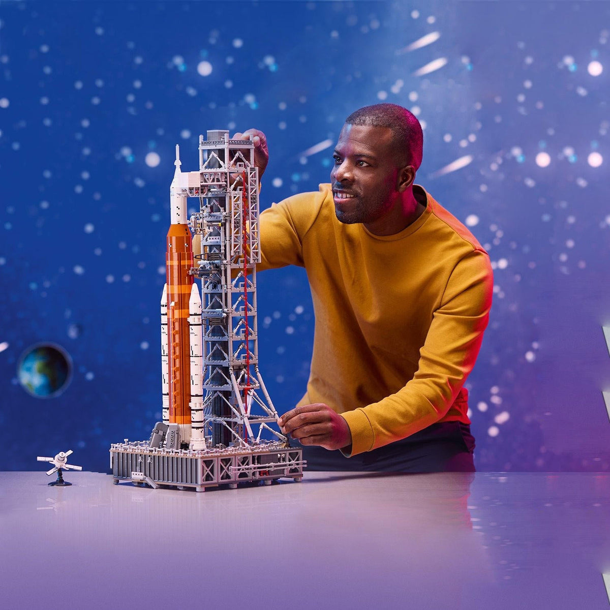 Belro spaceship model kit for men, featuring detailed design and intricate parts for model enthusiasts.