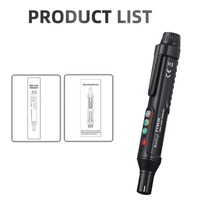 Belro gas leak detector tool used for detecting gas leaks, featuring a handheld device with a sensor and display screen.