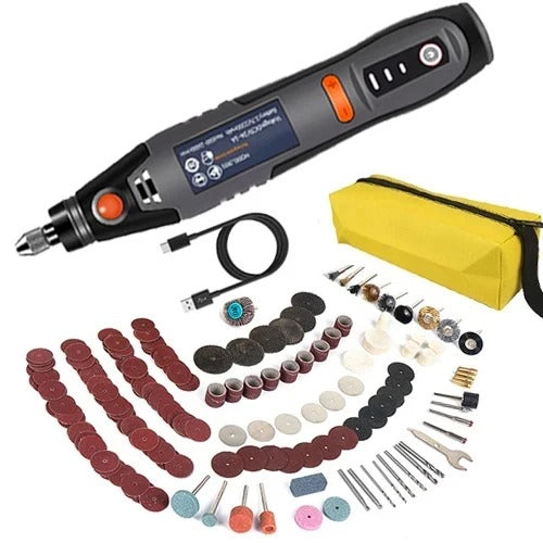 Belro automotive engraving pen with fine tip for precise metal and surface engraving, shown with attached tool in use.