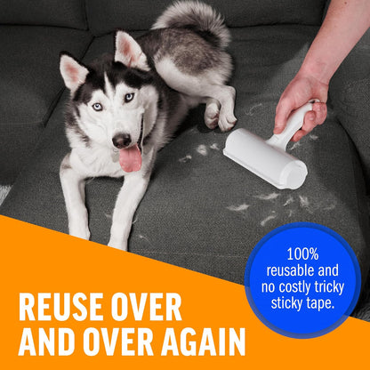 Belro Pet Hair Roller Remover for home and outdoor use, with sticky sheets to remove pet hair from furniture and clothing.